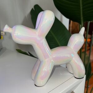 Iridescent Balloon Dog Figurine Sculpture